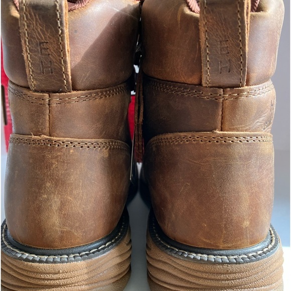 Justin Cowhide Work Boots, Men’s 9EE, Leather, Comp Safety Toe, Brown, NWT main image 10